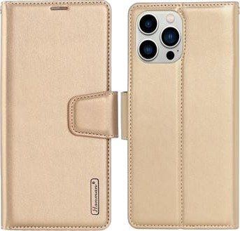 Hanman Mill iPhone 14 Pro Max Lommebok-deksel - Gull