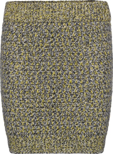 WOOD WOOD Norma Mouline Knit Mini Skirt Yellow M WOOD WOOD Norma Mouline Knit Mini Skirt Yellow M