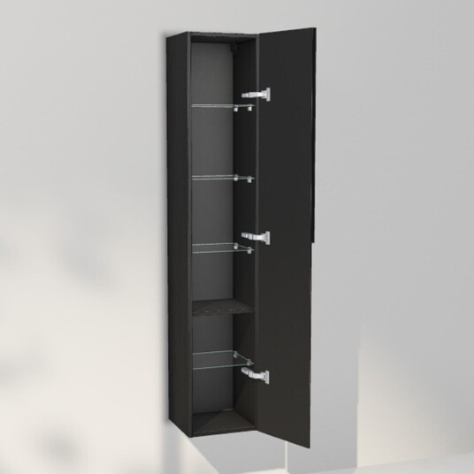 INR Iconic Nordic Rooms Grip 30/30 Høyskap Black oak / 30cm Høyre Hengslet INR Iconic Nordic Rooms Grip 30/30 Høyskap Black oak / 30cm Høyre Hengslet