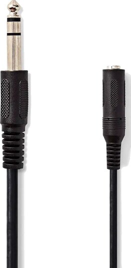 Nedis 6,35 mm Stereo Forlengelseskabel 5m Nikkelbelagt
