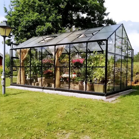 Marvell Drivhus 11,1m² Antrasitt