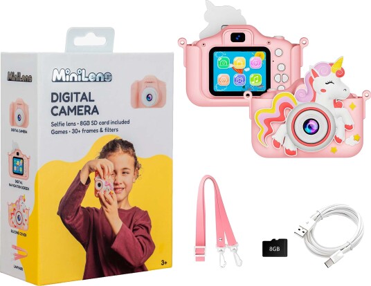 Minilens Digital Kamera Rosa Minilens Digital Kamera Rosa
