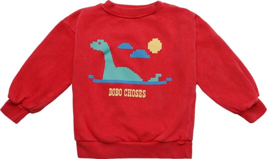 Bobo Choses Lake Monster Sweat Shirt Piece RED 86