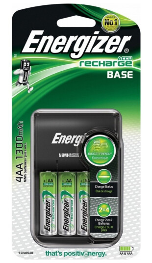 Energizer Base Usb-Lader + 4 Batterier