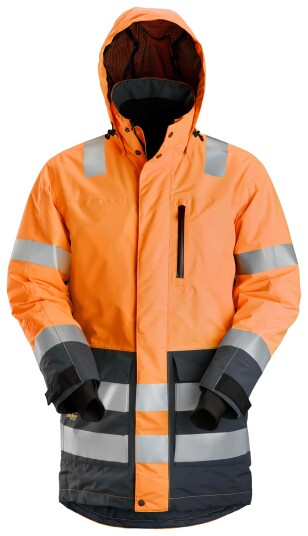 Snickers Workwear 1830 AllroundWork Varseljakke varsel , orange , vanntett XXL