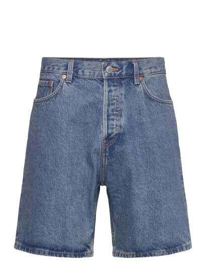 Weekday Space Relaxed Denim Shorts - Blue - 30