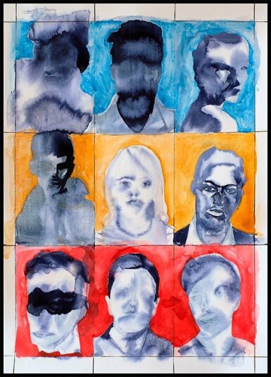 Headshot Grid No. 1 Plakat / 100x150cm