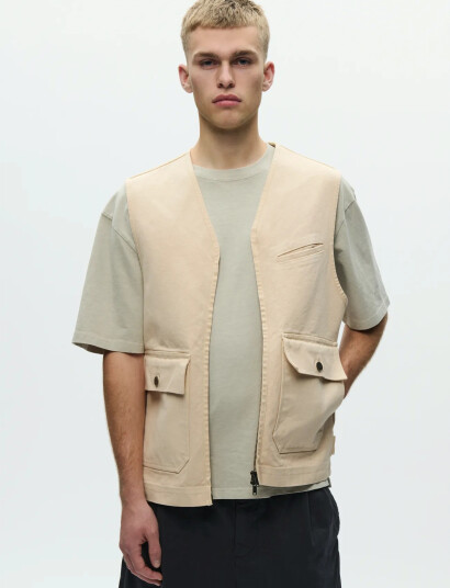 WOOD WOOD Wwbow Vest 25197 Beige S