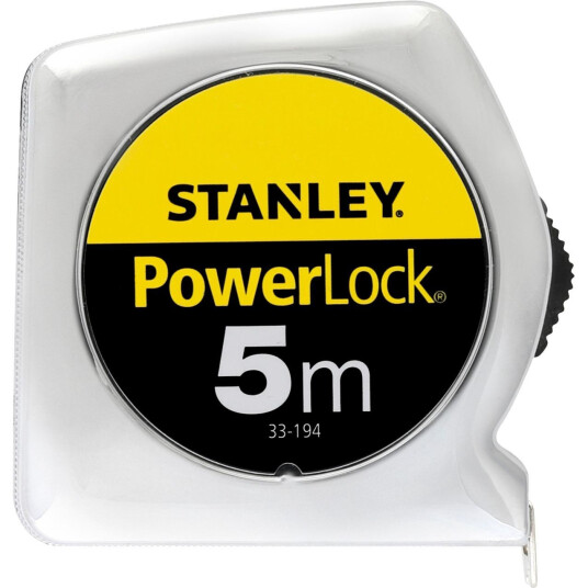 Stanley PowerLock Målebånd 5m x 19mm Stanley PowerLock Målebånd 5m x 19mm