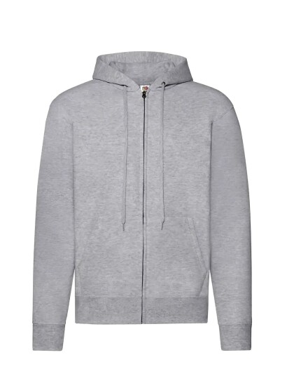 Fruit of the loom Classic Hooded Sweat Jacket Grey XXL Fruit of the loom Classic Hooded Sweat Jacket Grey XXL