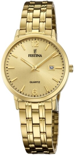 Festina Dameklokke F20514 3 Classic Gull/Gulltonet stål Ø30.5 mm Festina Dameklokke F20514 3 Classic Gull/Gulltonet stål Ø30.5 mm