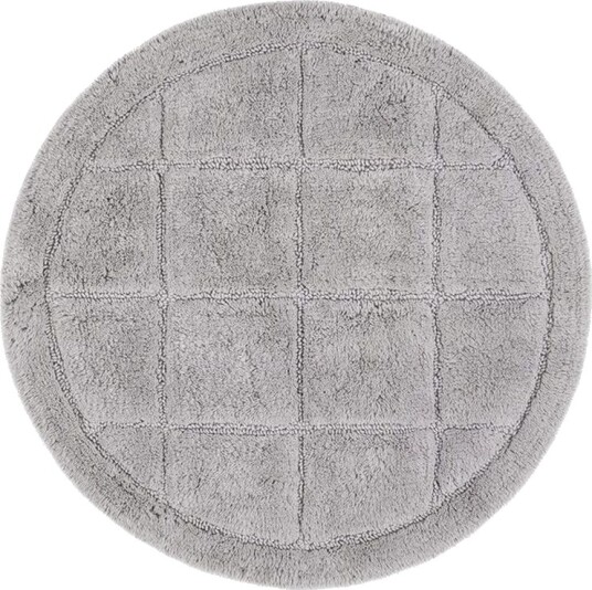 Baderomsmatte Kvadrat - 80x80 cm, Sølv