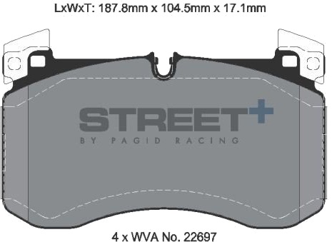PAGID Racing T8264SP2001 Bremseklosser