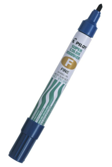 Merkepenn PILOT Super Color F blå