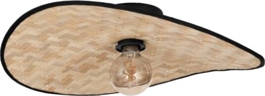 Eglo Marywell Loft 500X345 E27 Svart/Bambus Eglo Marywell Loft 500X345 E27 Svart/Bambus