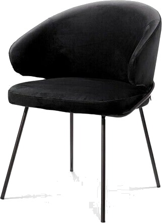 Kinley spisestol roche black velvet Kinley spisestol roche black velvet
