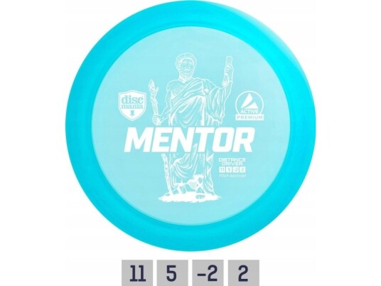 Discgolf Discmania Distance Driver Mentor Active Premium Blue 11/5/-2/2