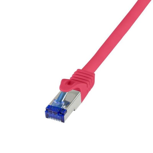 LogiLink Patchkabel Ultraflex, Cat.6A, S/FTP, rot, 0,25 m