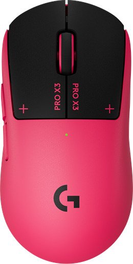 Logitech G PRO X3 SUPERSTRIKE Eclipse Pink Gamingmus Optisk 5 knapper Rosa 910-007870