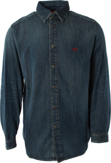 Diesel Herre Skjorter Blå 2XL,