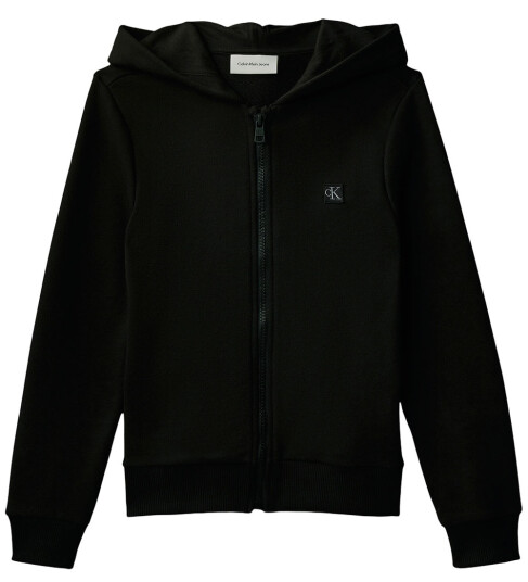 Calvin Klein Mini Badge Zip-Through Black 140