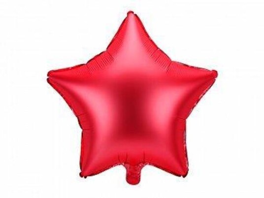 Folieballong stjerne rød 48cm