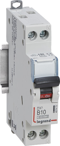 Legrand DX³ MCB automatsikring B10 1P+N 2M 10/10kA