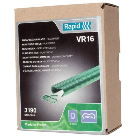 Rapid VR16 Rundklammer grønn 3190-pakning Innfesting