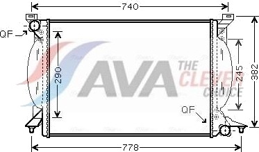 AVA COOLING SYSTEMS AIA2206 Radiator motorkjøling