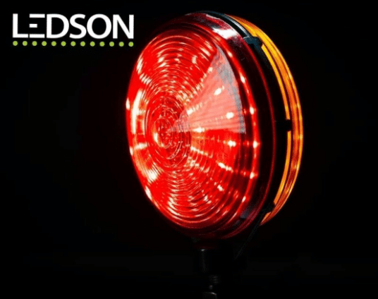 Ledson Pablo speil lampe LED 24v Farge: Oransje Rød