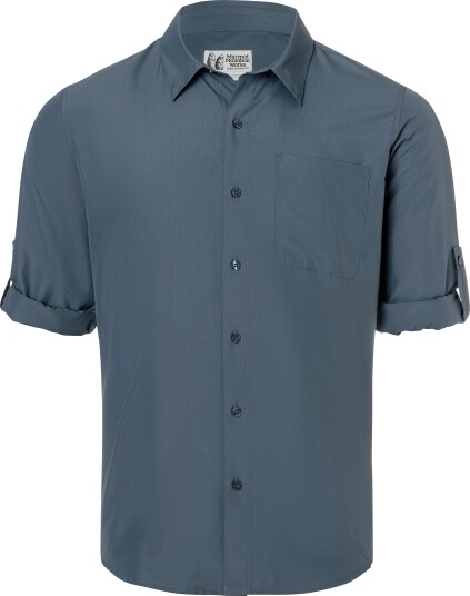 Marmot Men"s Airexchange Upf 40 Ls Shirt Thunderhead XL
