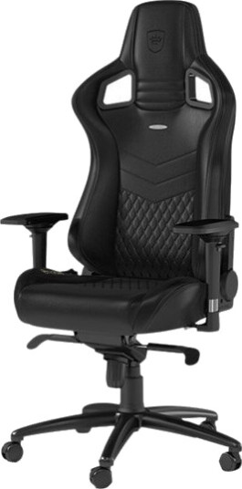 Noblechairs Epic - Stol - Ergonomisk - Armlener - Roterende - Nylon Polyuretan Skumplast - Svart