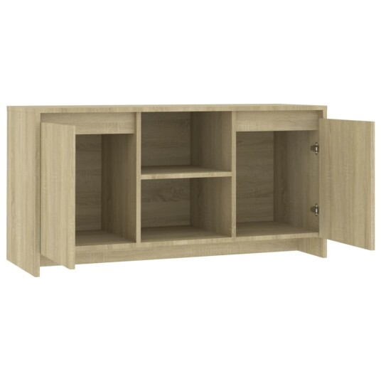 vidaXL TV-benk sonoma eik 102x37,5x52,5 cm sponplate