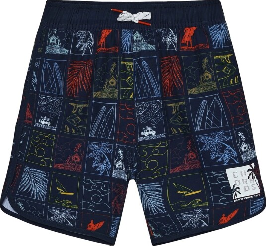 Color Kids Swim Long Shorts Aop Navy 104 Color Kids Swim Long Shorts Aop Navy 104