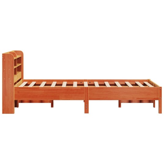 Sengeramme uten madrass voksbrun 75x190 cm heltre furu 3306914