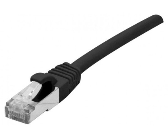 Patchkabel S/Ftp, Pimf, Cat.6A (Subscript), Sort, 20,0 M 10 Gigabit-Kompatibel Patchkabel Med Råkabel Cat.7 Råkabel Og Spesielt Smal Kinkbeskyttelse (858655)