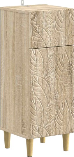 vidaXL Baderom Oppbevaringsskap DELFT Sonoma eik 30 x 31 x 80 cm