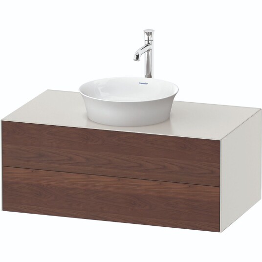 Duravit White Tulip Servantskap 2 skuf. 100x55x40,8 cm Valnøtt/Nordisk Hvit