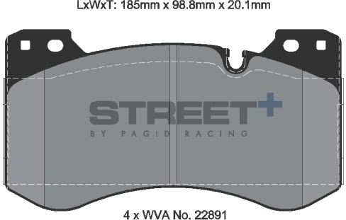 PAGID Racing T8282SP2001 Bremseklosser