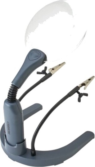 Carson Helpinghands Magnifier Aa 149,9 Mm 144,8 Mm 203,2 Mm 235 G Grå Gjennomsiktig