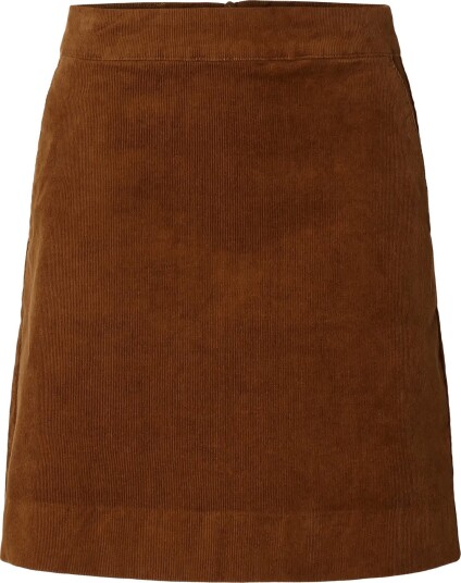Selected Slwruna Short Hw Corduroy Skirt MONKS ROBE 34