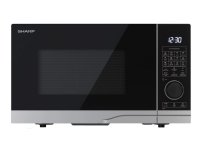 Sharp Premium series YC-PC254AE-S Mikrobølgeovn med konveksjon og grill 25 liter 900 W sølv