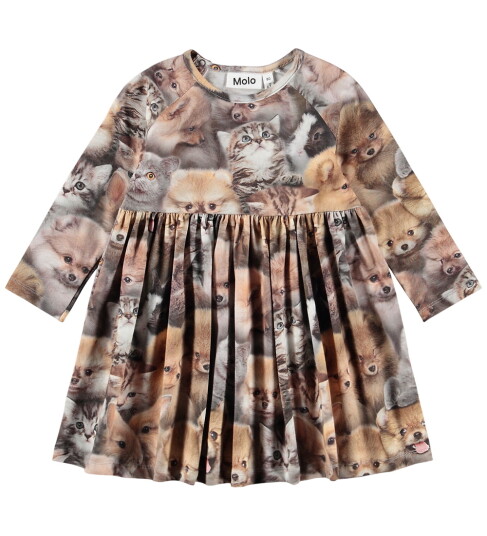 Molo Kjole Charmaine Fuzzy Fluffy 68 Kjole Brun 62