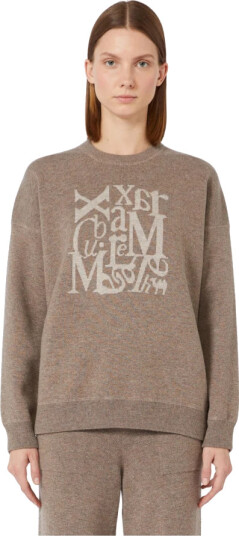 Max Mara Dame Strikkevarer Brun S,