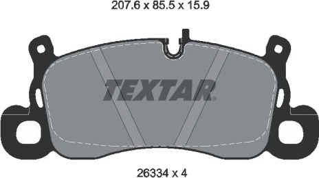 TEXTAR 2633401 Bremseklosser TEXTAR 2633401 Bremseklosser