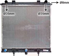 VAN WEZEL 02002132 Radiator motorkjøling VAN WEZEL 02002132 Radiator motorkjøling