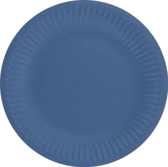 Godan Papptallerkener Engangs Ensfarget Marineblå 18 Cm 6 Stk.