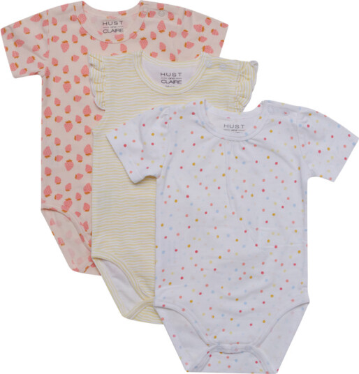 Hust And Claire Barba Body 3 Pak Skin Chalk (86 / 1,5 år)