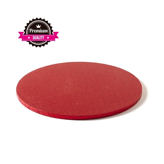 Kake Drum Rund Rød 30cm Kake Drum Rund Rød 30cm