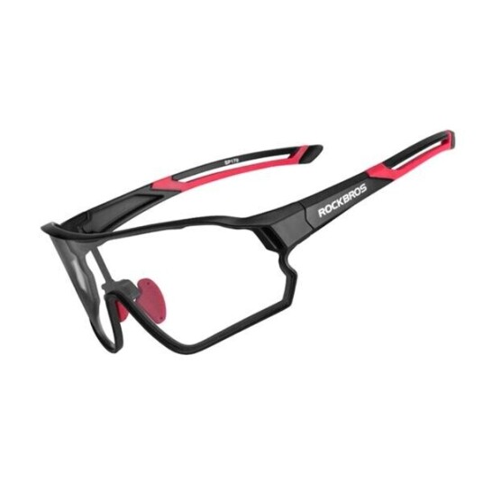 Rockbros 10135 Photochromic Uv400 Sykkelbriller - Svart Og Rød Rockbros 10135 Photochromic Uv400 Sykkelbriller - Svart Og Rød